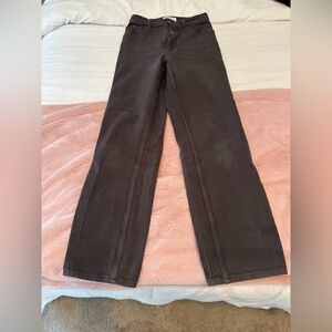 Abercrombie & Fitch Brown Straight Leg Jeans
